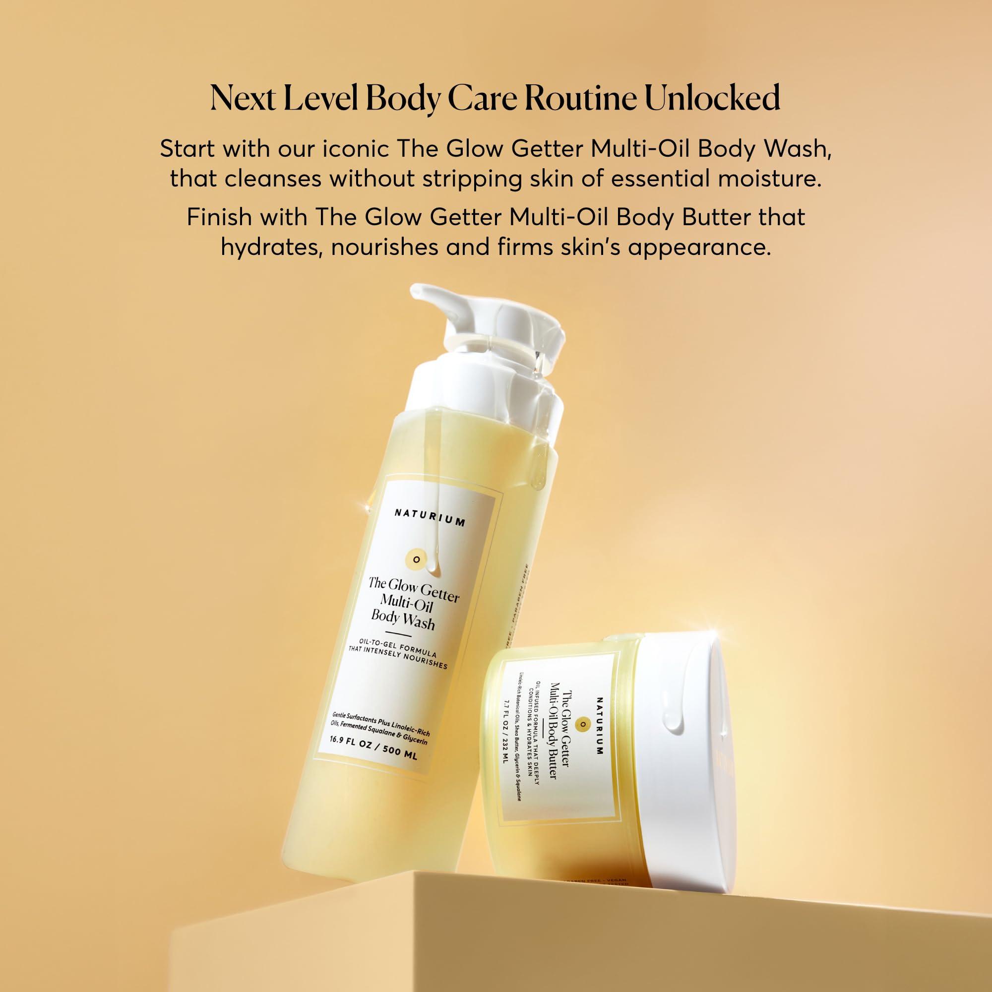 Naturium Naturium The Glow Getter Whipped Multi-Oil Body Butter, Firming Cream & Body Moisturizer with Shea Butter, 7.7 fl oz