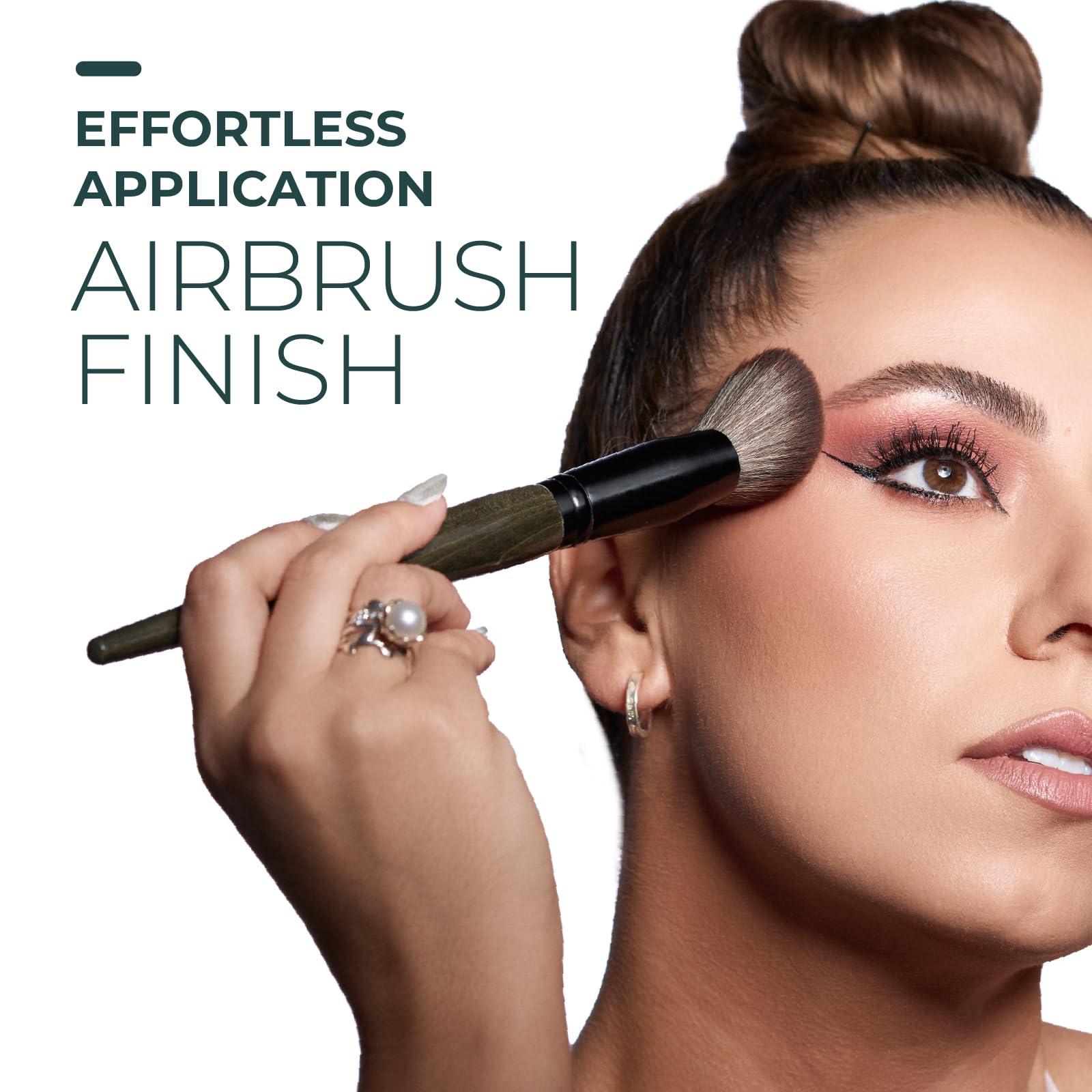 Rose and Ben Beauty Rose and Ben Beauty C40 Bronzer Brush & C41 Blush Brush Bundle | Professional Brushes for Flawless Bronzer, Blush, Powder & Contour Application | Angled, Non-Shedding, Cruelty-Free