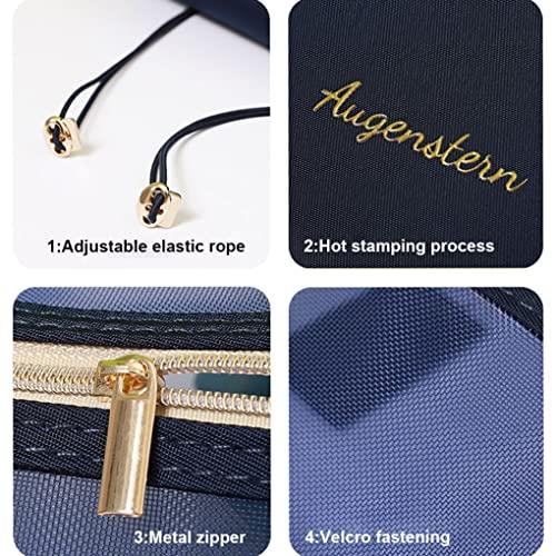 Generic 4-in-1 Hanging Travel Toiletry Bag Organizer, Hanging Travel Toiletry Bag for Travel, Cosmetic Travel Bag, Bathroom Bag, Removable Makeup Bag Foldable Cosmetic Organizer for Shampoo, Toiletries Blue