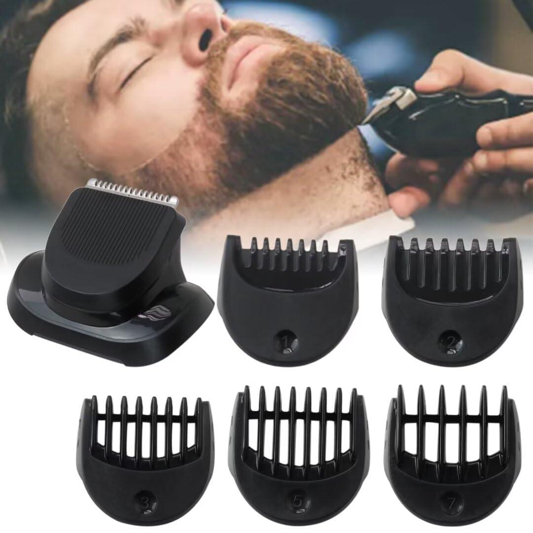 Xspeedonline Replacement Beard Trimmer Attachment with 5pcs Guide Combs 1/2/3/5/7mm for Bra-un 7027cs, 7071cc, 7075cc, 7085cc, 7089cc
