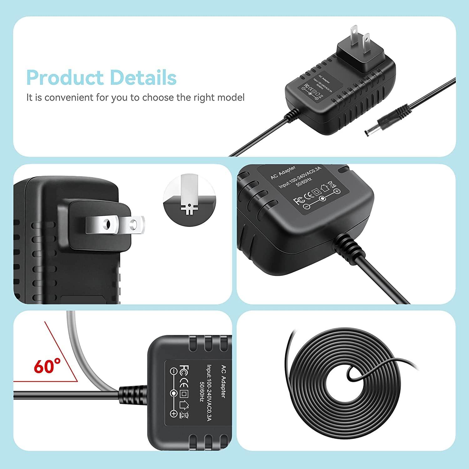 GIZMAC GIZMAC AC Adapter for Model SPA036100BSW SPA03610085W 5PA036100BSW 5PA03610085W Switching Sassoon Men Razor, Emjoi MC162-036100 MC162036100, AP-9G AP9G Gently Gold Caress Hair Removal Epilator