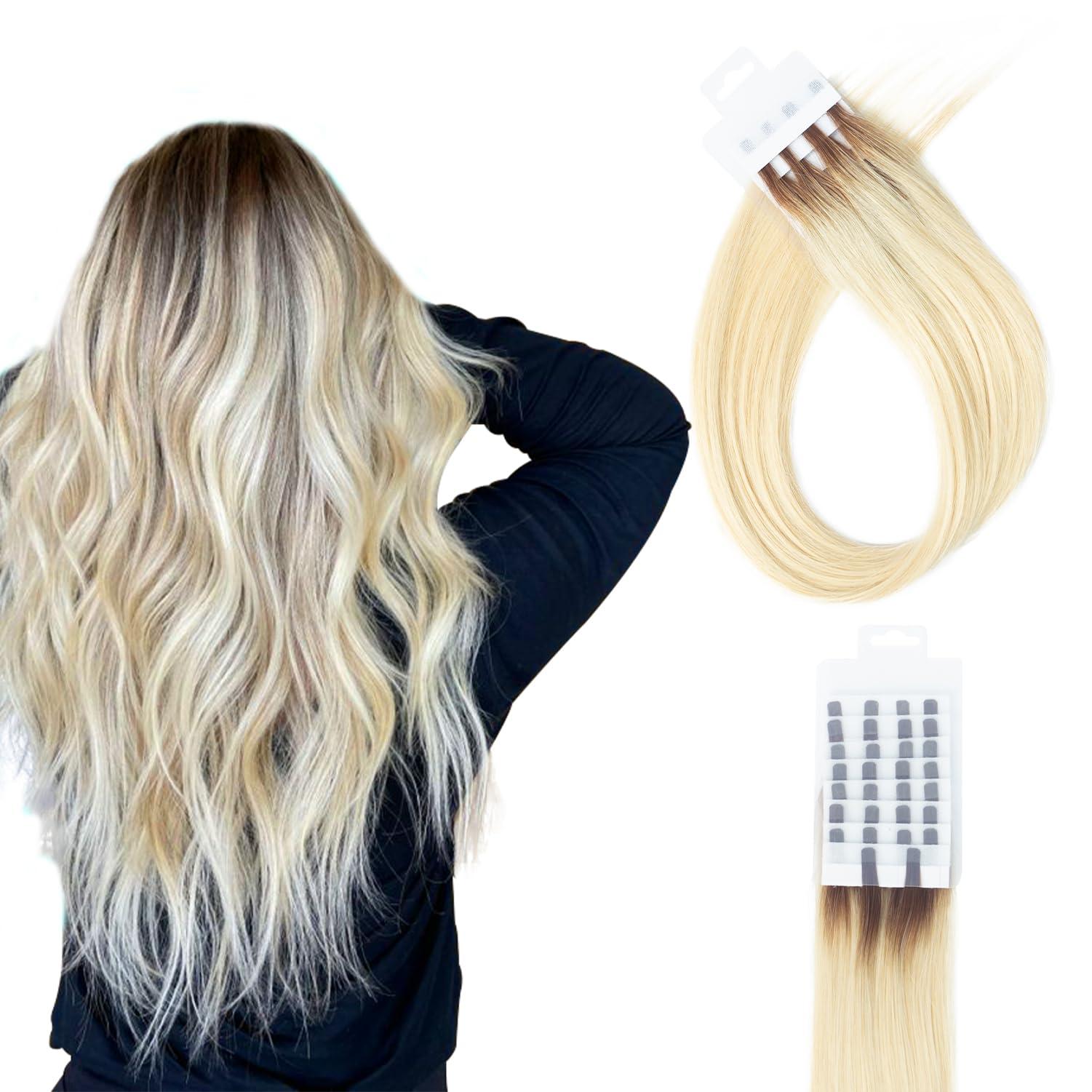 Prosa V light hair extension, human hair V light specific wig extensionsreal human hair for v light hair extensions machine sit, 30g/pack, 18 20 22. (#T4/60, 20)
