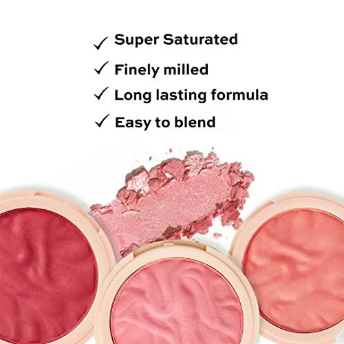 Revolution Beauty London Revolution Beauty, Blusher Reloaded, Pressed Powder Face Blusher, Highly Pigmented & Long Lasting Formula, Pop My Cherry, 0.26 Oz. (Pack of 2)