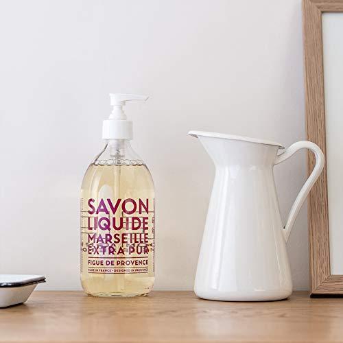 La Compagnie de Provence Compagnie de Provence Savon de Marseille Extra Pure Liquid Soap - Fig of Provence - 16.7 Fl Oz Glass Pump Bottle