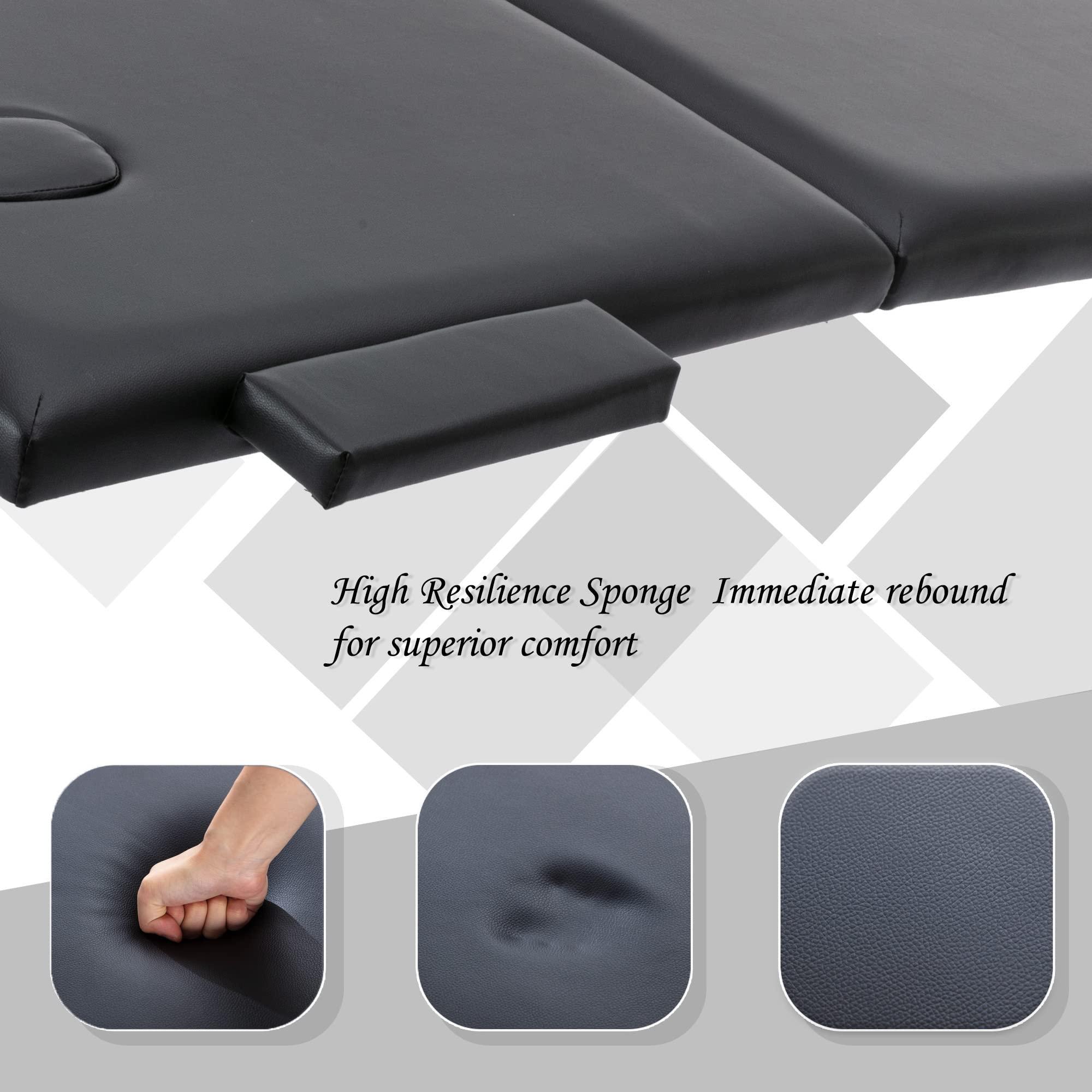 Anwick Anwick Massage Table Portable Massage Bed Lash Bed Facial Table Reiki Table SPA Beds for Esthetician Portable Height Adjustable Carrying Bag & Accessories 2 Section Shop & Home