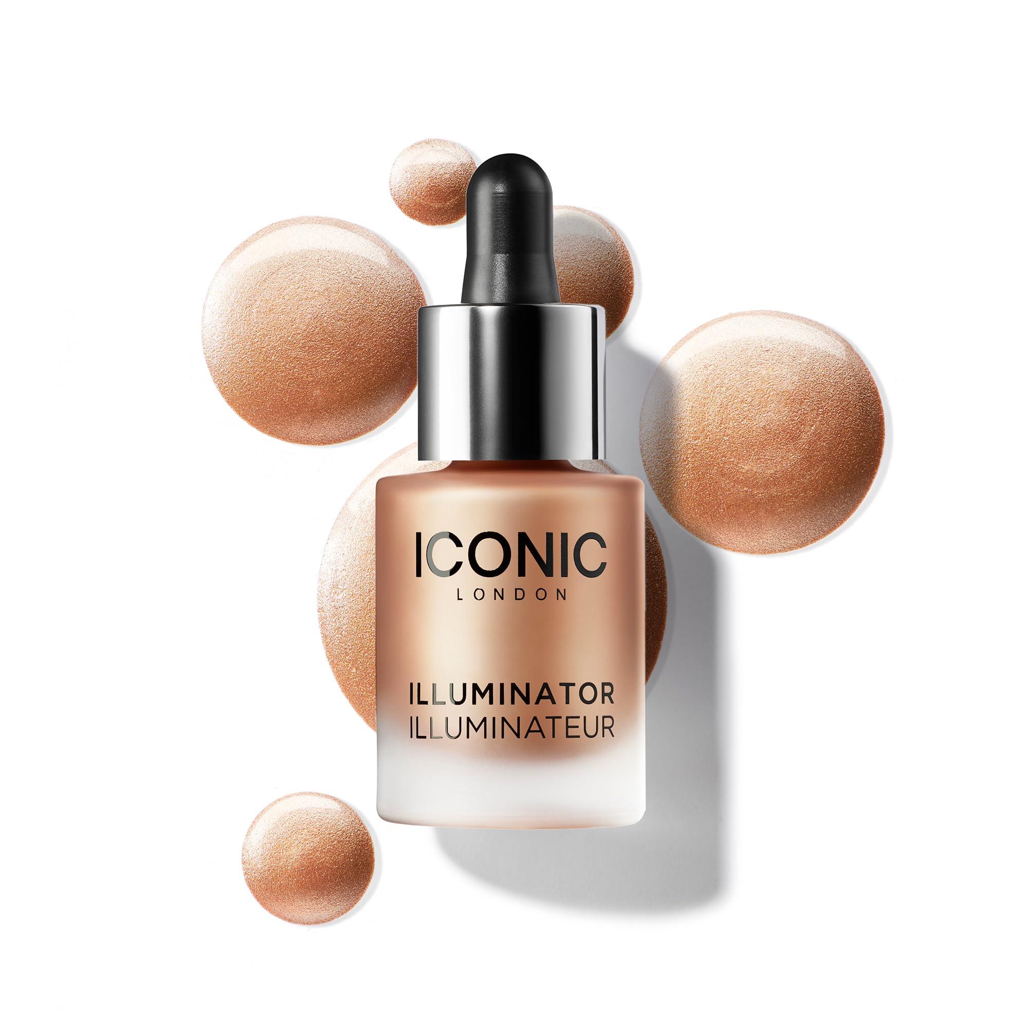 ICONIC LONDON ICONIC LONDON Illuminator | Liquid Highlighting Drops for a Radiant Glow, Cruelty-Free, Vegan Makeup, Original (Champagne Shimmer) 0.45 Fl oz