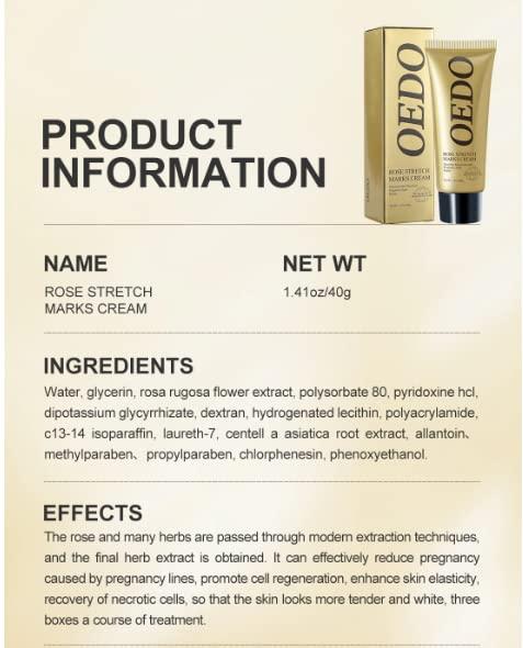 OEDO OEDO Rose Remove Stretch Mark Cream Nourish Anti-wrinkle Pregnant Women Skin Repair Remove Obesity Tattoo Body Care 40g
