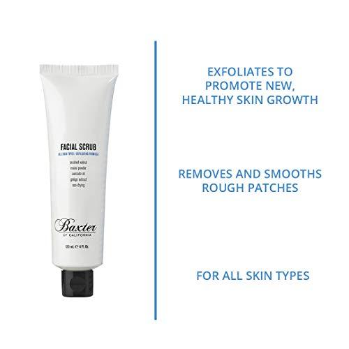 Baxter of California Baxter of California Exfoliating Facial Scrub for Men | Non-Drying with Walnut and Avocado Oil | All Skin Types | 4 Fl Oz (Pack of 1)