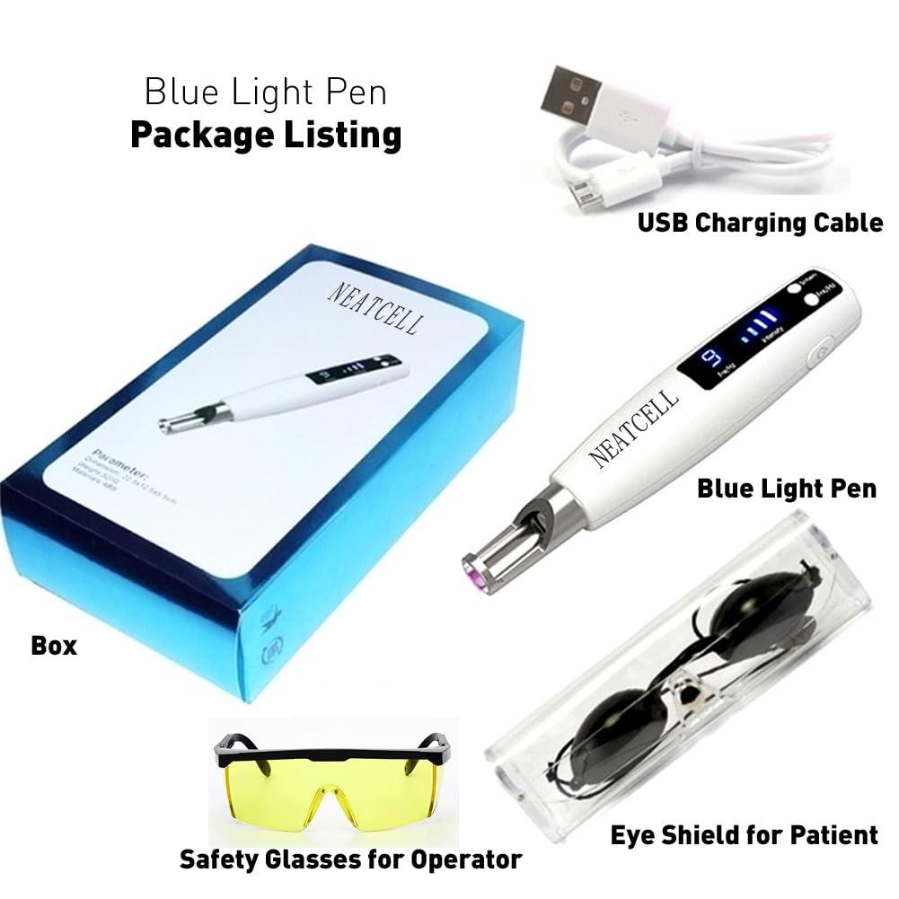 NEATCELL NEATCELL Rechargeable Blue Light Pen with Customer and Operator Glasses