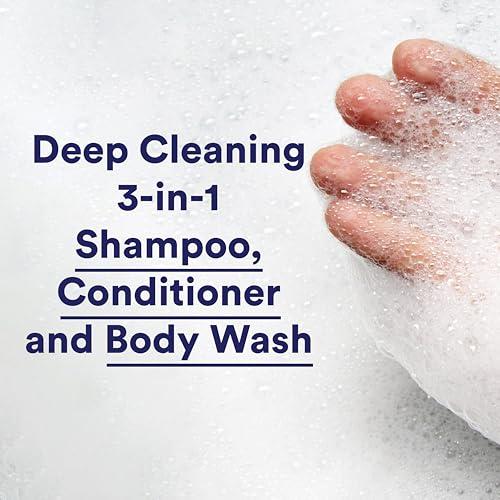 Suave Suave Men Shampoo Conditioner Bodywash 3 in 1 Charcoal &Warm Ginger to Cleanse and Nourish Hair and Skin, 40 oz Pack of 3