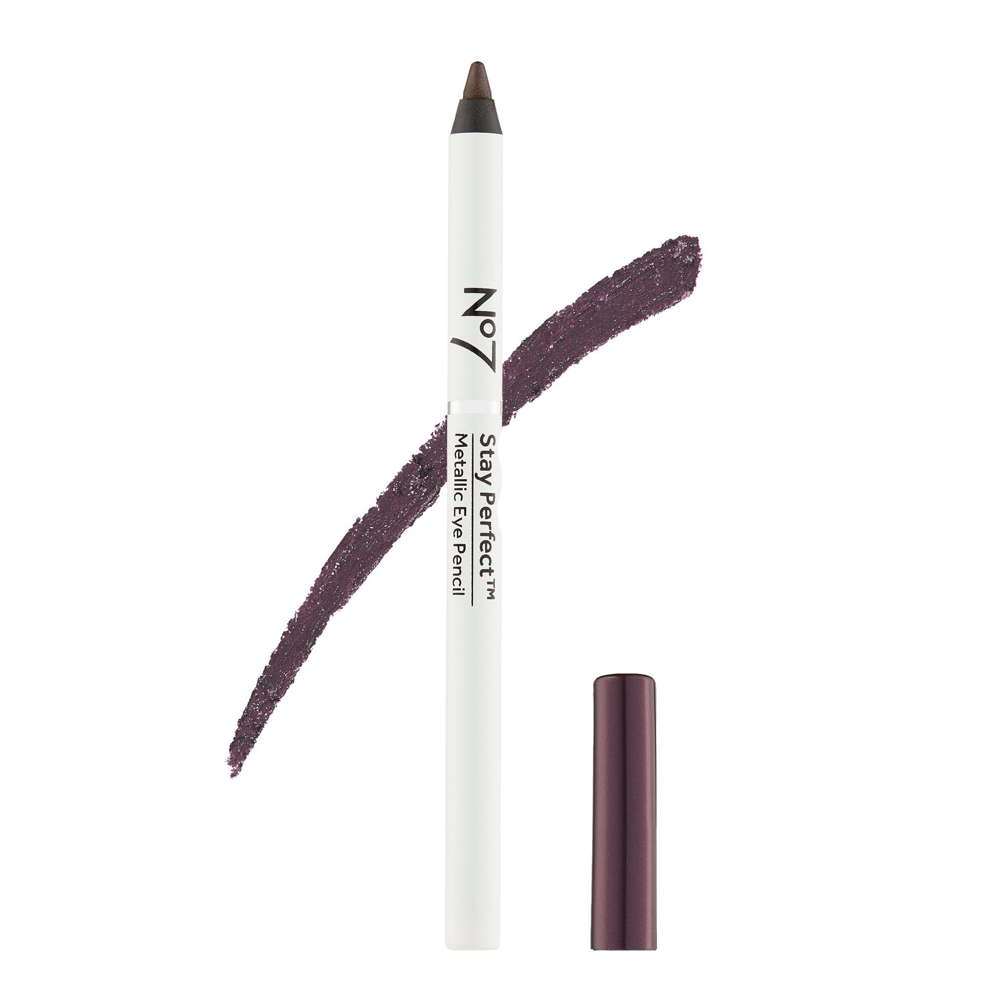 No7 No7 Stay Perfect Amazing Eye Pencil - Purple - Precision Tip Pencil Eyeliner for Silky, Effortlessly Smooth Texture - Up to 12 Hrs of Long Wearing, Waterproof Pigment (1g)