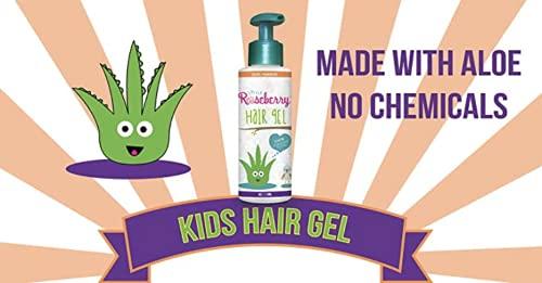 Little Roseberry Hair Gel for Kids | Light Hold | Chemical Free | Made with Organic Aloe Vera and Vitamins | Safe on Babies, Toddlers, Men and Women | Always Paraben, Sulfate & Fragrance Free | Made in USA (1 Unit)