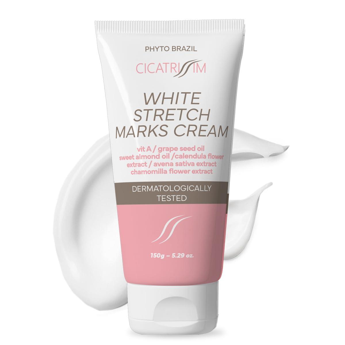 Cicatrissim Cicatrissim White Stretch Mark Fade and Removal Cream - Innovative Formula With Pure and Powerful Natural Ingredients From Brazilian Flora - For All Skin Types.