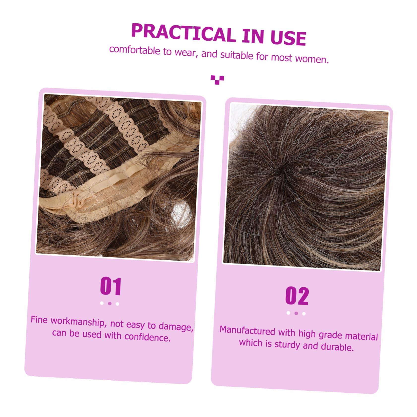 Housoutil Housoutil 2pcs Women\'s Short Curly Wig Pixie Wig Short Wigs for Women Hair Wig for Women Wigs for White Women Party Wigs for Women Wigs for Women Human Hair Short Wig for Women Woman Yellow