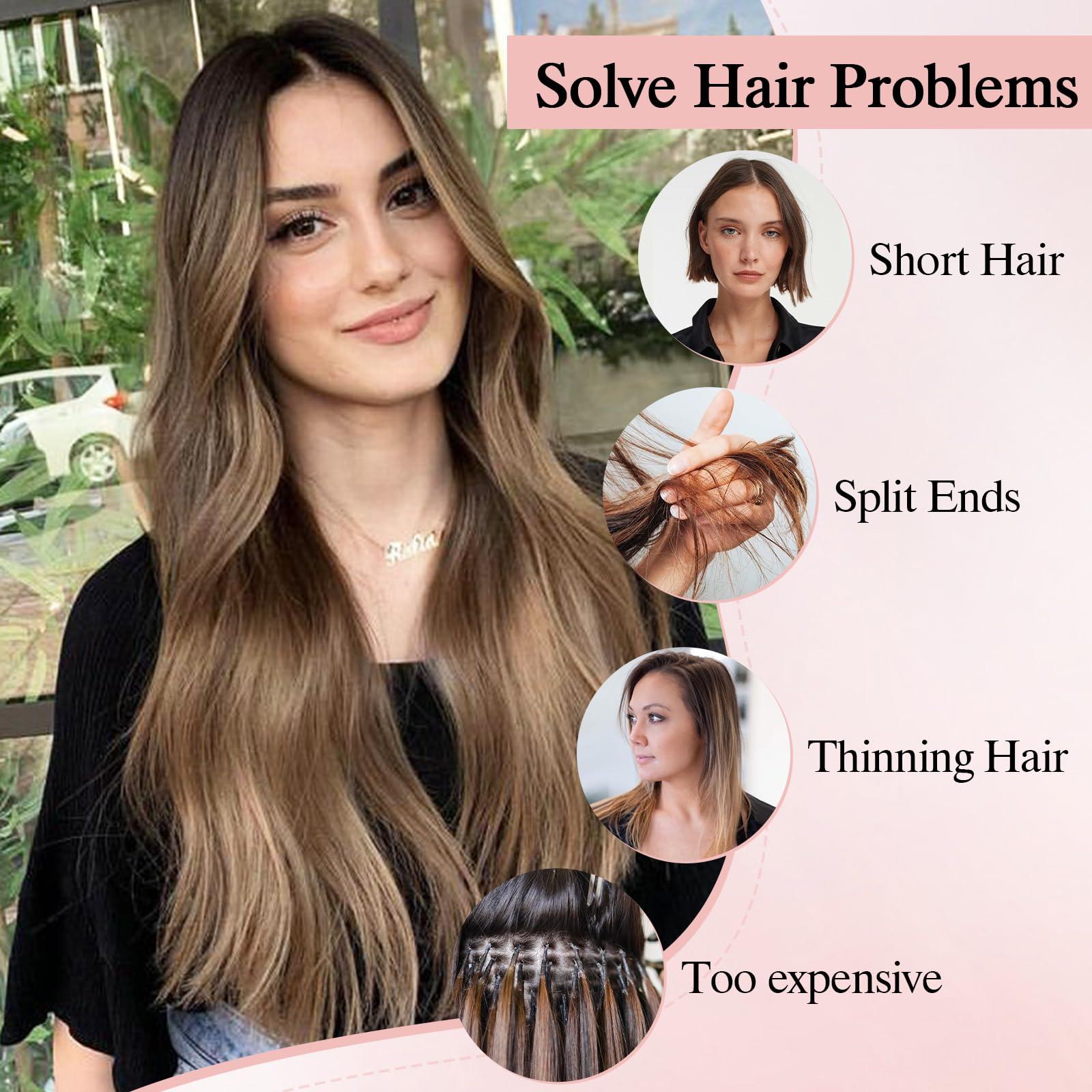 SEGO Pro SEGO Pro 10pcs Injection Tape in Hair Extensions Human Hair Straight Injected Tape in Hair Extensions Seamless Tape in Hair Extensions Insert Hair,12inch Medium Brown mixed Dark Blonde,20g/pack