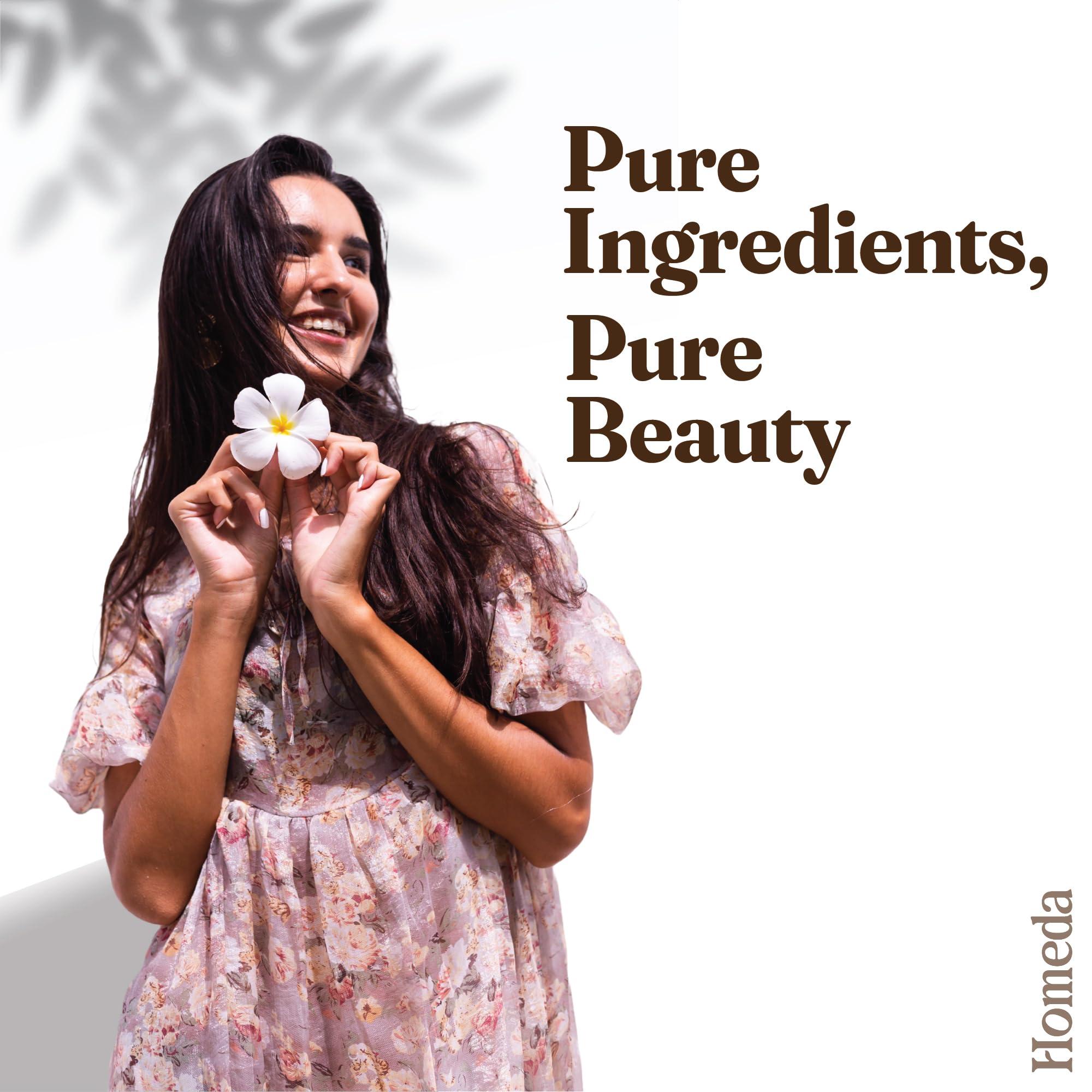 Shudh Online Herbal Hair Mask Powder Combo, Indian Ayurvedic Herbal Powder for Hair Growth (8.8oz, 250g), Organic Bhringraj, Hibiscus, Shikakai, Reetha, Amla Shampoo (1.76oz each)