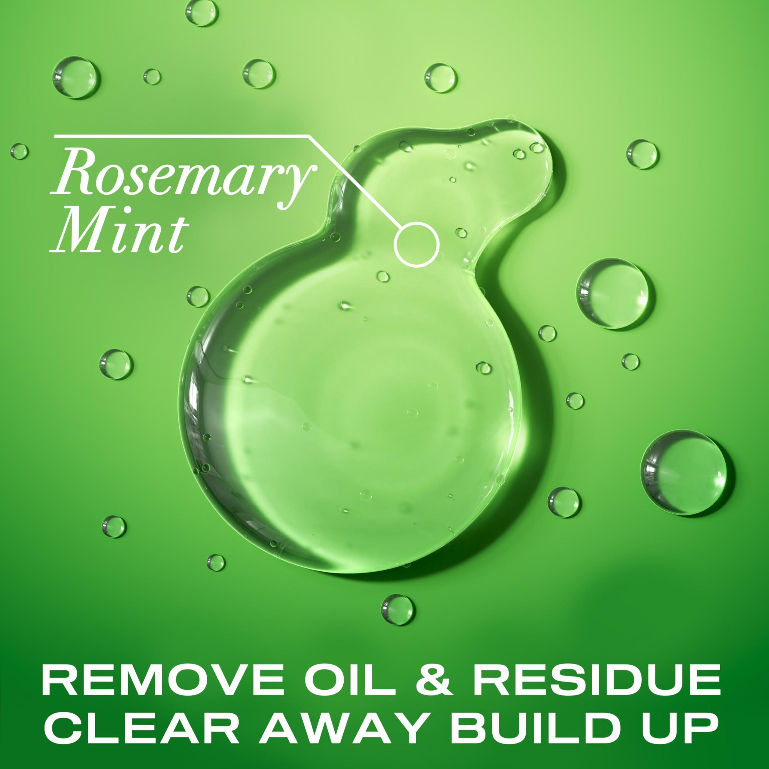 OGX OGX Extra Strength Refreshing Scalp + Rosemary Mint Shampoo, Clarifying Wash Visibly Helps Remove Oil & Residue to Clear Away Buildup, Sulfate-Free Surfactants, 13 fl. Oz