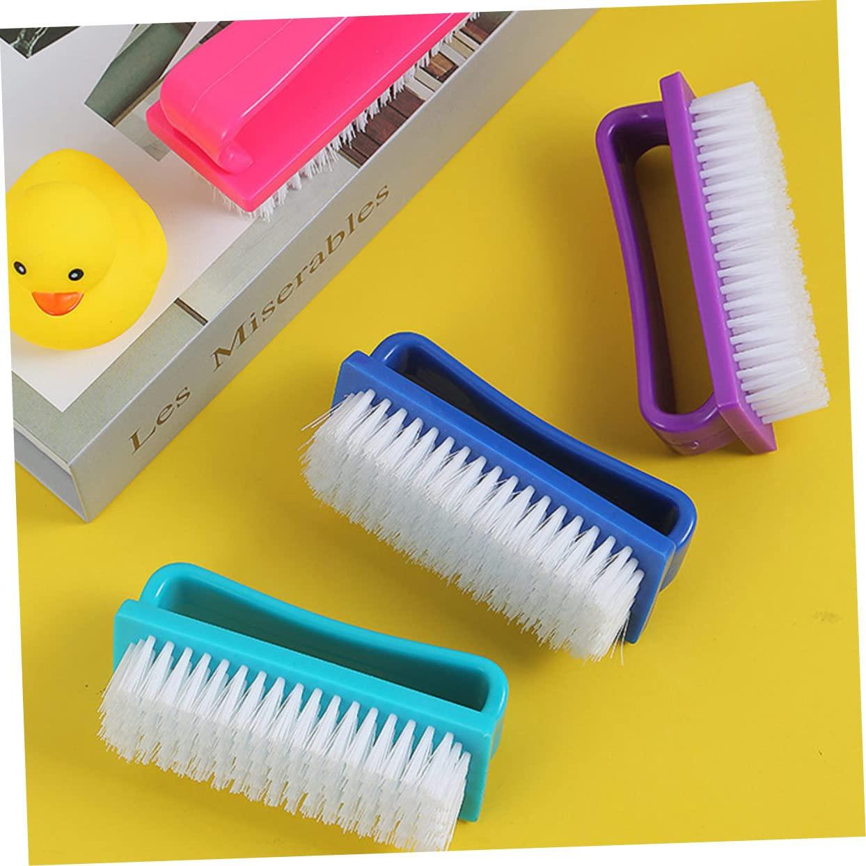 NOLITOY NOLITOY 4pcs Nail Brush Dust Brush Nail Dust Cleaning Lotion Nail Art Brushes Nail Cleaning Brushes Nail Prep and Wipe Mini Nails Nail Brushes for Nail Art Portable Nail Scrubber Kit Pp