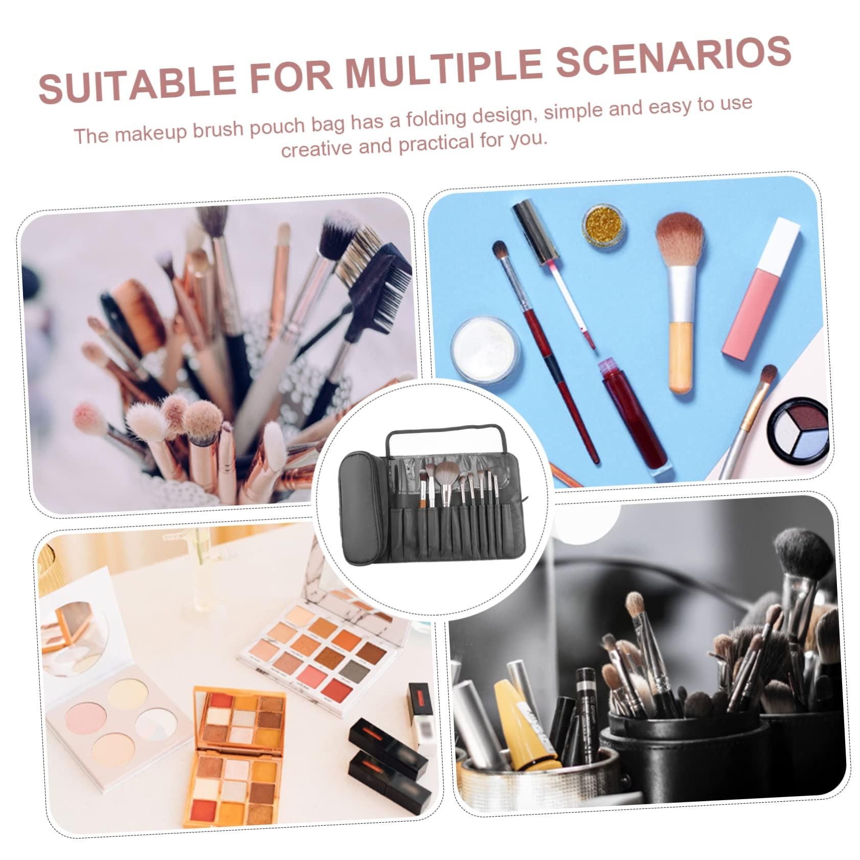 DOITOOL DOITOOL Travel-Sized Makeup Brush Container Rolling Makeup Brush Case Compact Secure Brush Holder for On-The-Go