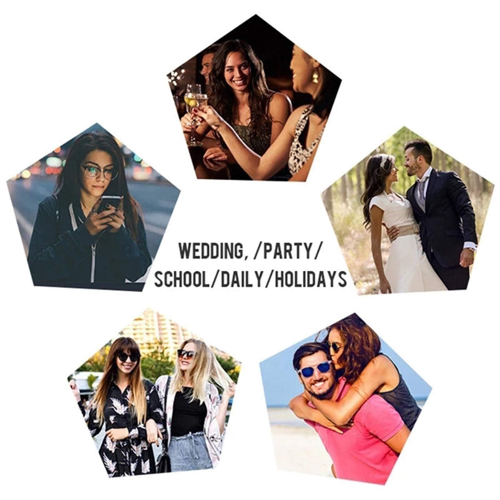 NYMFEA 6d Hair Extension Machine Kit/Hair Extension Gun Professional Equipment/5-Pin Invisible Seamless Hair Extension for Salon Human Hair