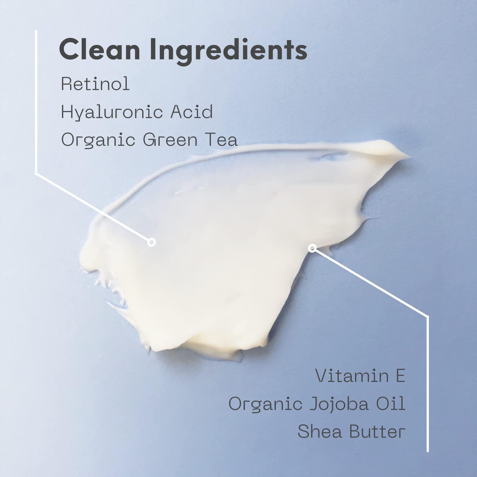 LilyAna Naturals LilyAna Naturals Anti Aging Retinol Cream and Face Cream Bundle 1.07 oz - Retinol Moisturizer for Face and Anti-Aging Wrinkle Cream for Face, Helps With Dry Skin and Dark Spot Brightening