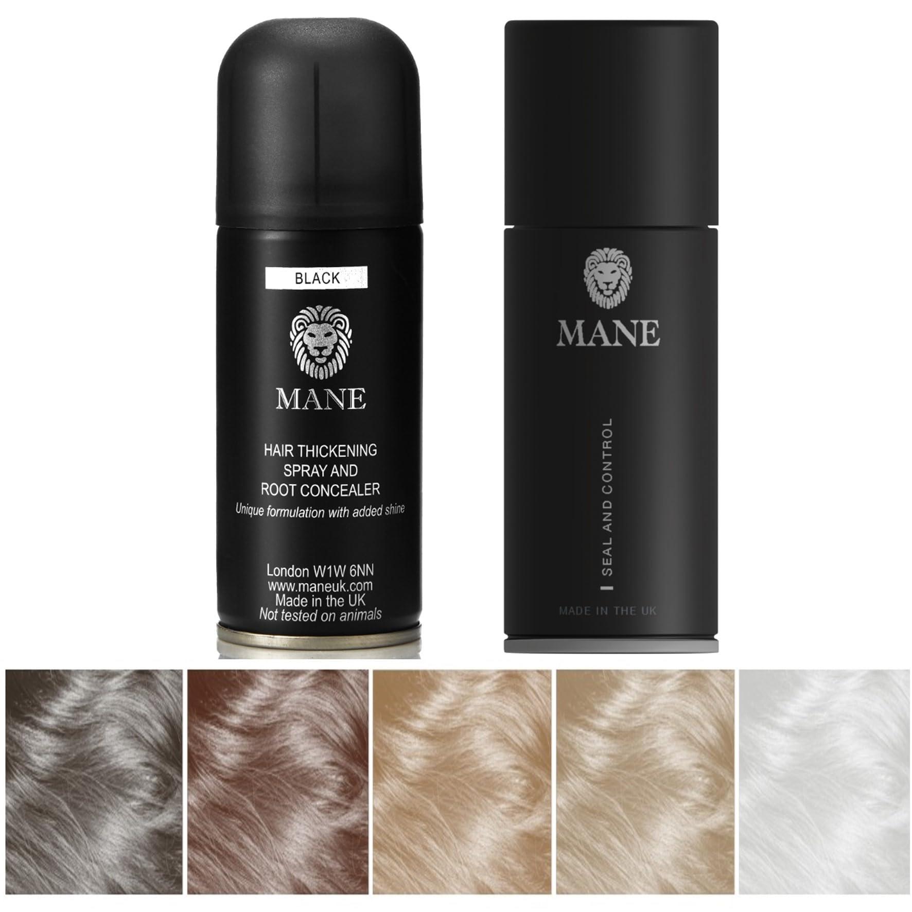 MANE Mane Hair Thickener with a Seal and Control 100 ml duo pack (Dark Brown)