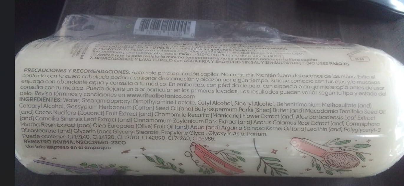 SHAEIO SHAEIO Keratin Hair Mask - 1 LITRO. RITUAL BOTANICO Keratina Organica Colombiana for Hair with 12 Natural Oils and Amino Acids