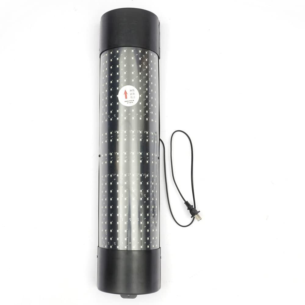 DNYSYSJ DNYSYSJ Barber Shop LED Pole Light,Hair Salon Outdoor Retro Barbershop Pole Illuminating Rotating Stripes Wall-Mounted Lamp,Waterproof-Rotating Barber Light Red Blue White 110v