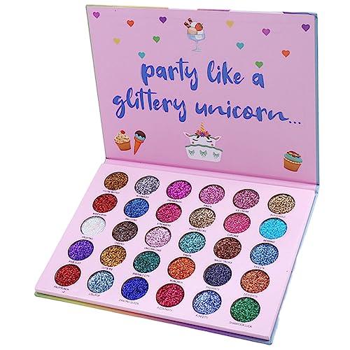 Abelyn Abelyn Long Lasting Glitter Eyeshadow Palette Makeup 30 Colors High Pigment Shining Shimmer Eye Pressed Powder Cosmetics Beauty Party