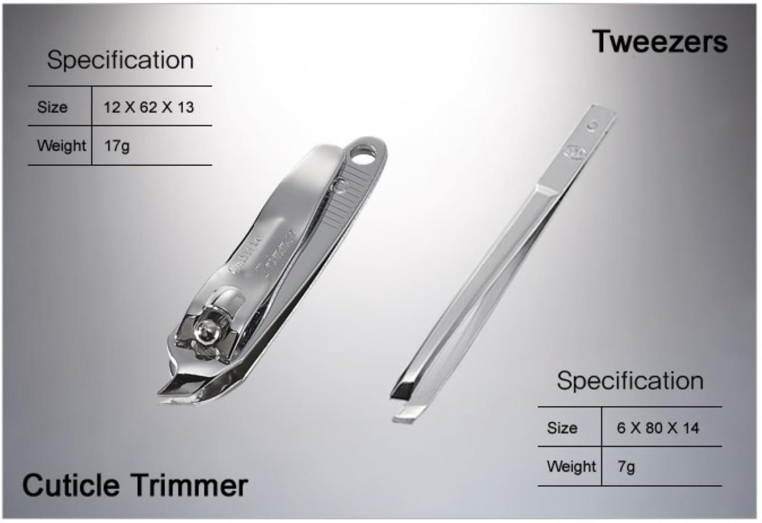 Three Seven (777) Korean Nail Clippers! World No. 1. Three Seven (777) Travel Manicure Grooming Kit Nail Clipper Set Made in Korea Since 1975 (11 PCs-A)