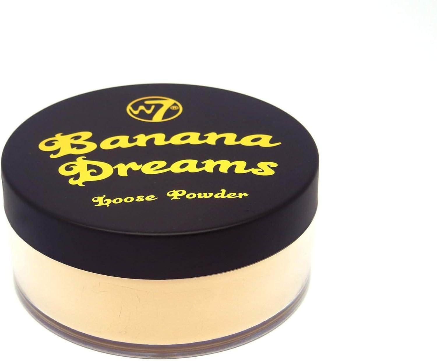 W7 W7 Banana Dreams Loose Setting Powder - Weightless Yellow Blurring Powder For All Skin Tones - 2 Pack