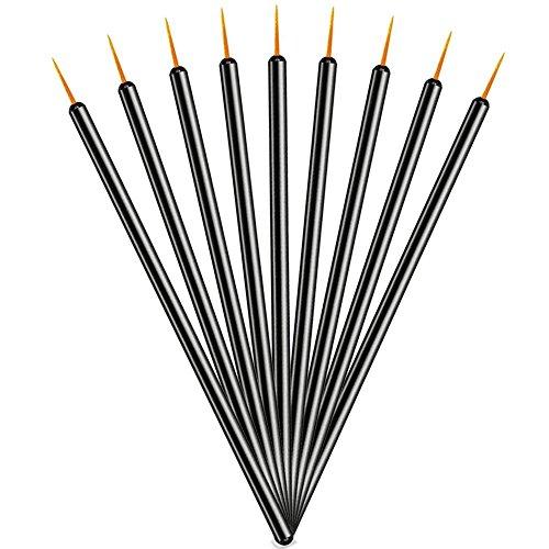 ADAMAI ADAMAI Professional Disposable Eyeliner Brush Wands Applicator Makeup Kits (Pack of 200, Gold-head)