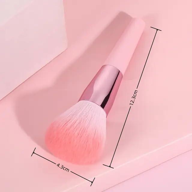 Generic Deluxe Portable Makeup Brush Set with Stylish Case 9 pcs Brushes Collection for Flawless Makeup Foundation, Eyeshadow & Lip Brush Perfect for Travel & On-the-Go Beauty. Ideal for Gift. (Grey Blue)