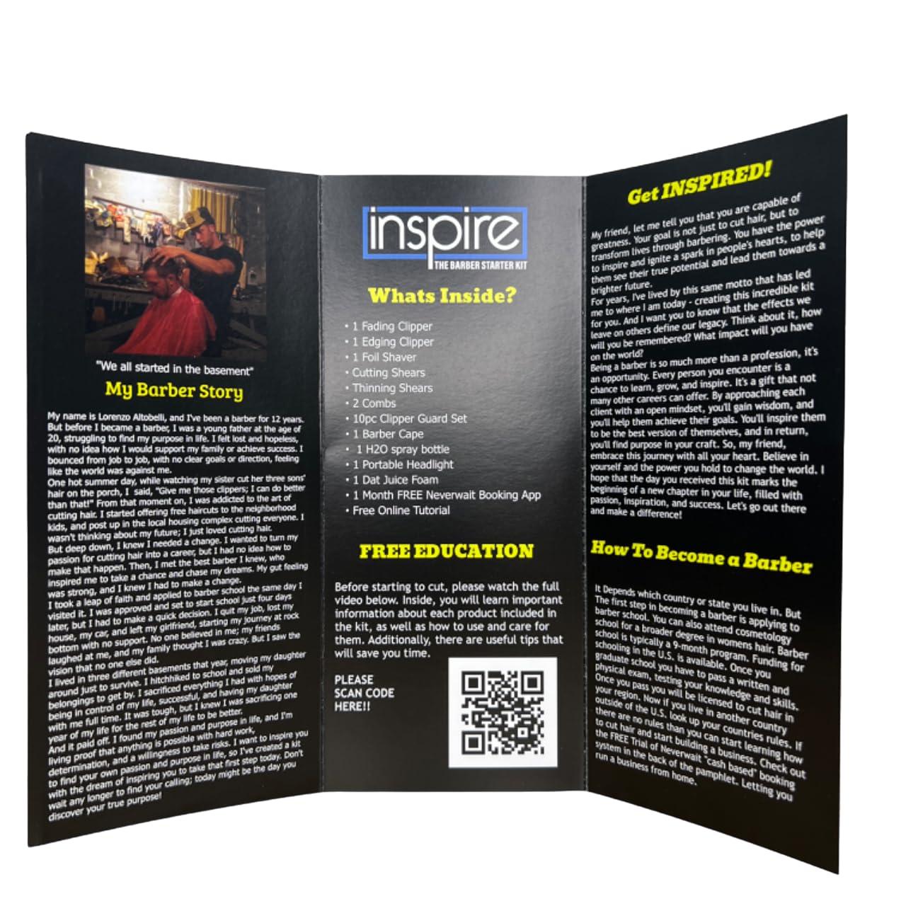 La Fades llc Barber Kit, Inspire Barber Kit, Professional Hair Trimmers All in one!