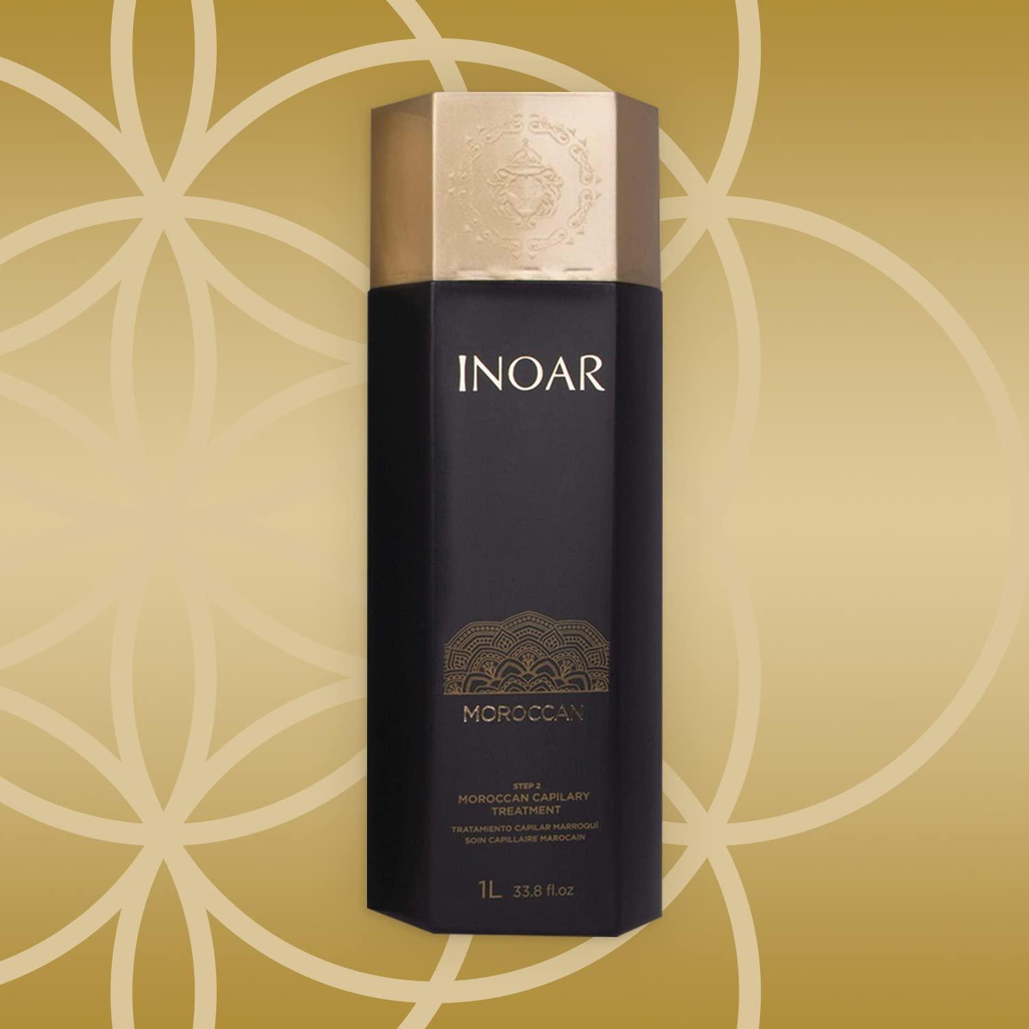 Inoar INOAR Moroccan Capillary Smoothing Treatment with Keratin, Curly Hair Care, Vegan Hair Product, Cruelty Free Haircare for Men and Women. Step 2 Only 33.80 oz.