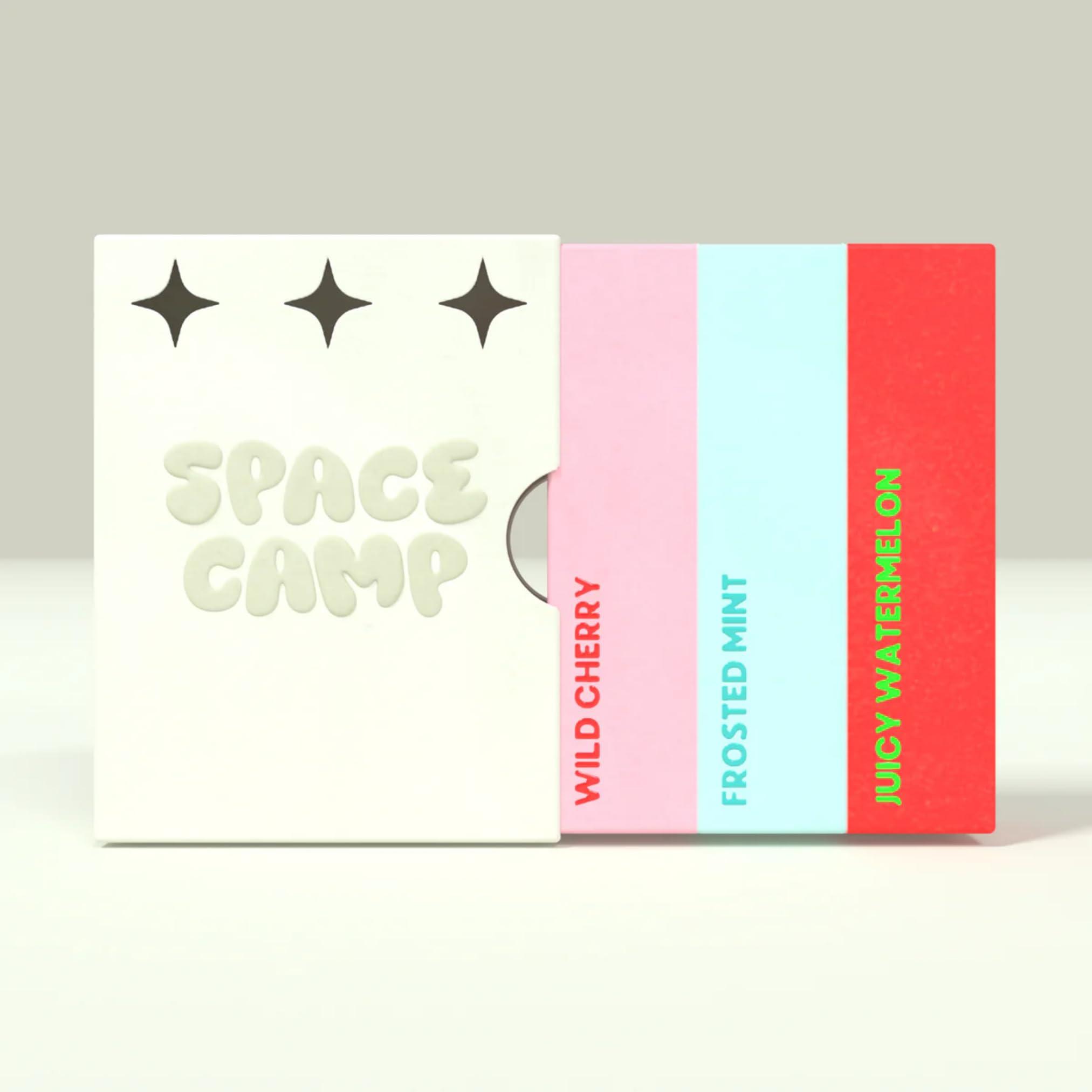 Space Camp Space Camp Wellness Jumbo Lip Balm - Originals Pack Variety Flavored Balm (Wild Cherry, Juicy Watermelon, and Frosted Mint) - 3 Pack