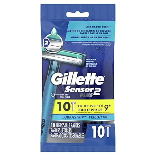 Gillette Gillette Sensor2 Plus Men's Disposable Razors, 10Count