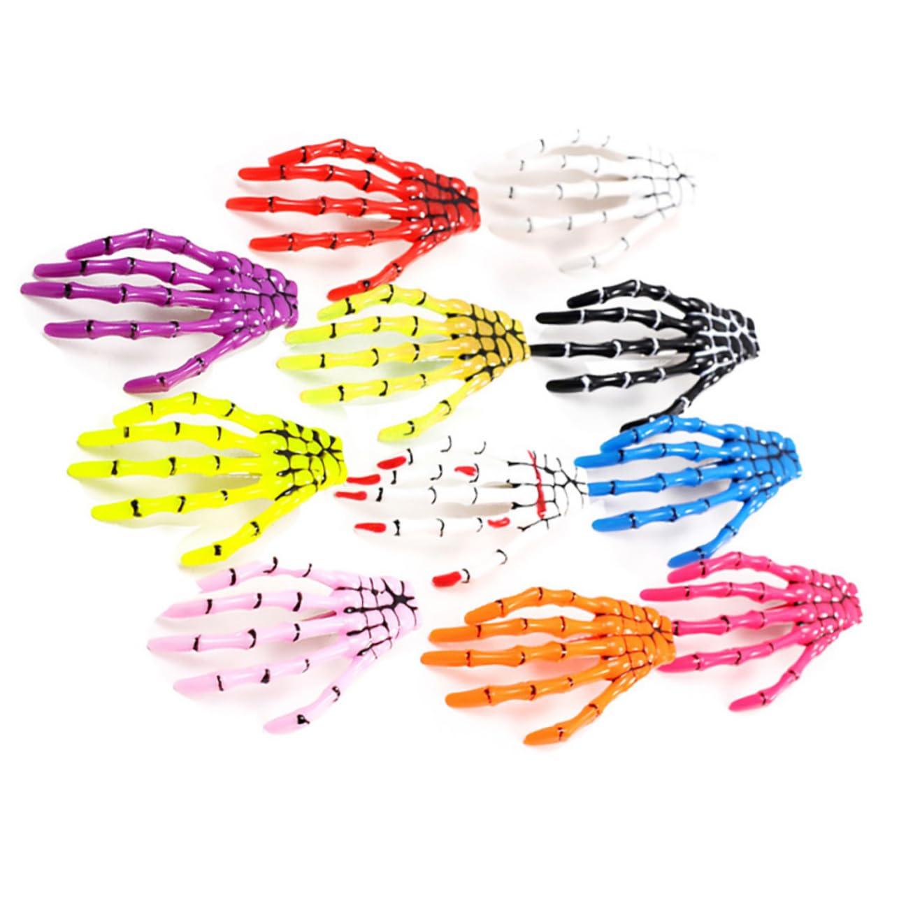 Didiseaon Didiseaon 6 Pcs Skeleton Hair Clip Creative Hair Women Hair Pin Hairclip Halloween Barrette Halloween Hair Clip Skeleton Barrette Women Hair Clip Hair Clips Miss Personality Headgear