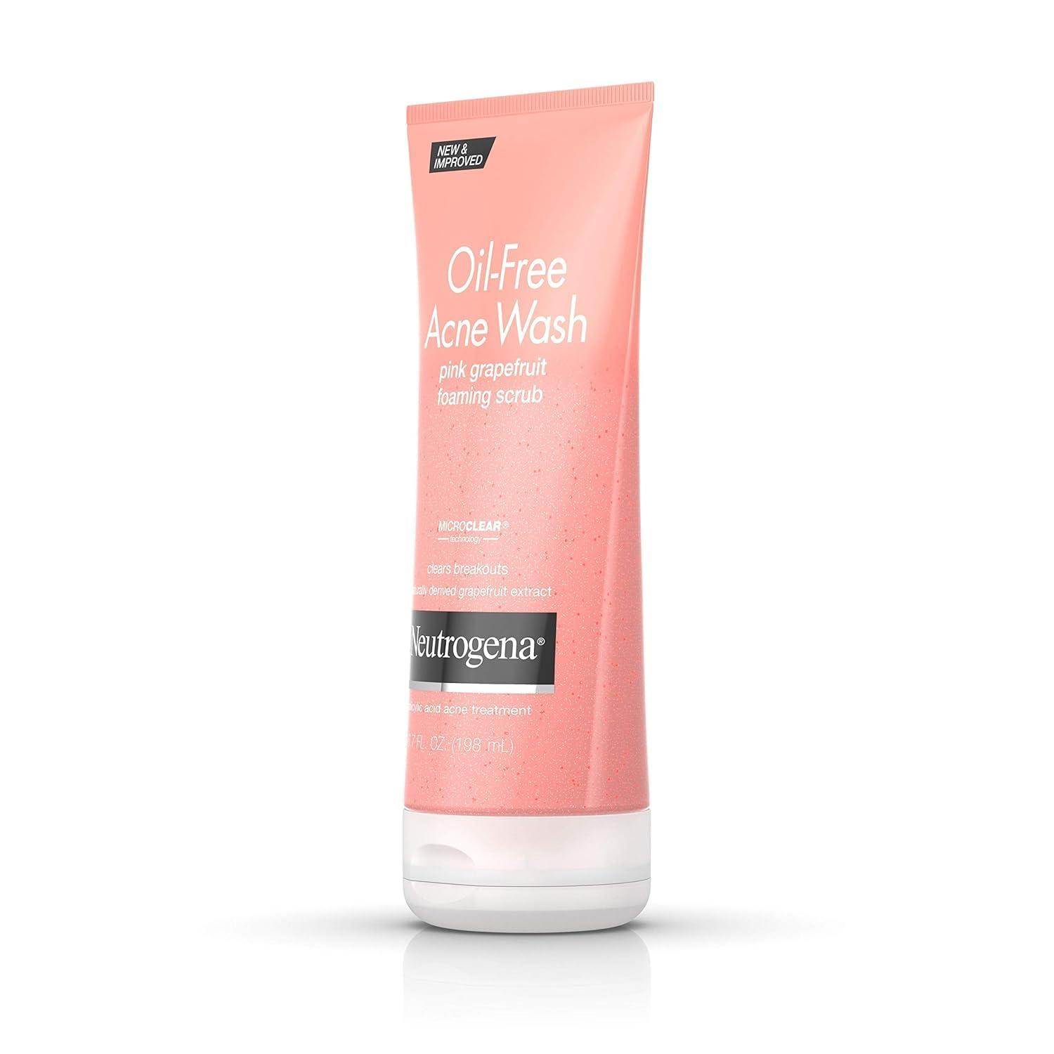 Neutrogena Neutrogena Oil-Free Acne Wash Pink Grapefruit Foaming Scrub 6.70 oz (Pack of 3)