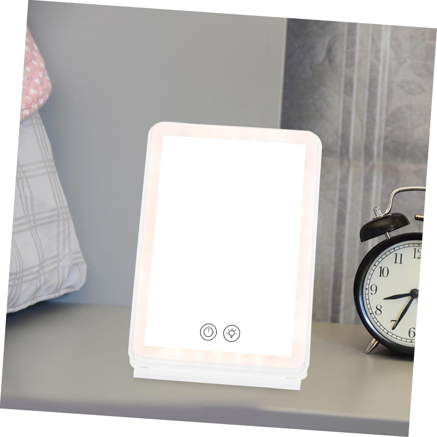 minkissy minkissy Portable Makeup Mirror Led Lights Desk/Tabletop Mirror 3 Options for Travel Home Use