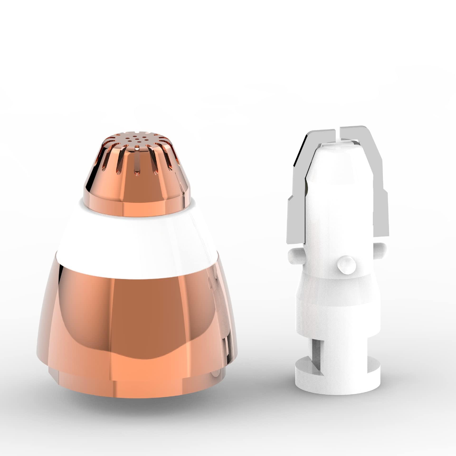 Fjwedve For Finishing Touch Flawless Brows Eyebrow Pencil Hair Remover Replacement Head,As Seen On TV,Upgraded 18K Gold With Cleaning Brush (18K-Gold-8pcs)