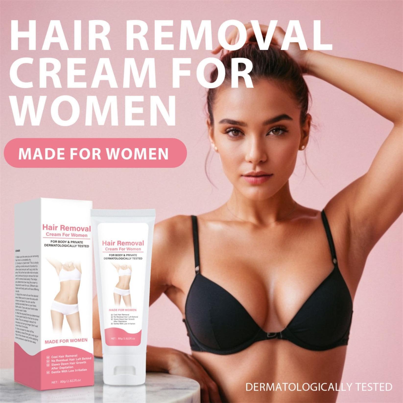 NinthAvenue Basics Intimate Hair Removal Cream: Women and Men Home Use - Whole Body Bikini Line Face Leg Underarm Area Depilatory (1)