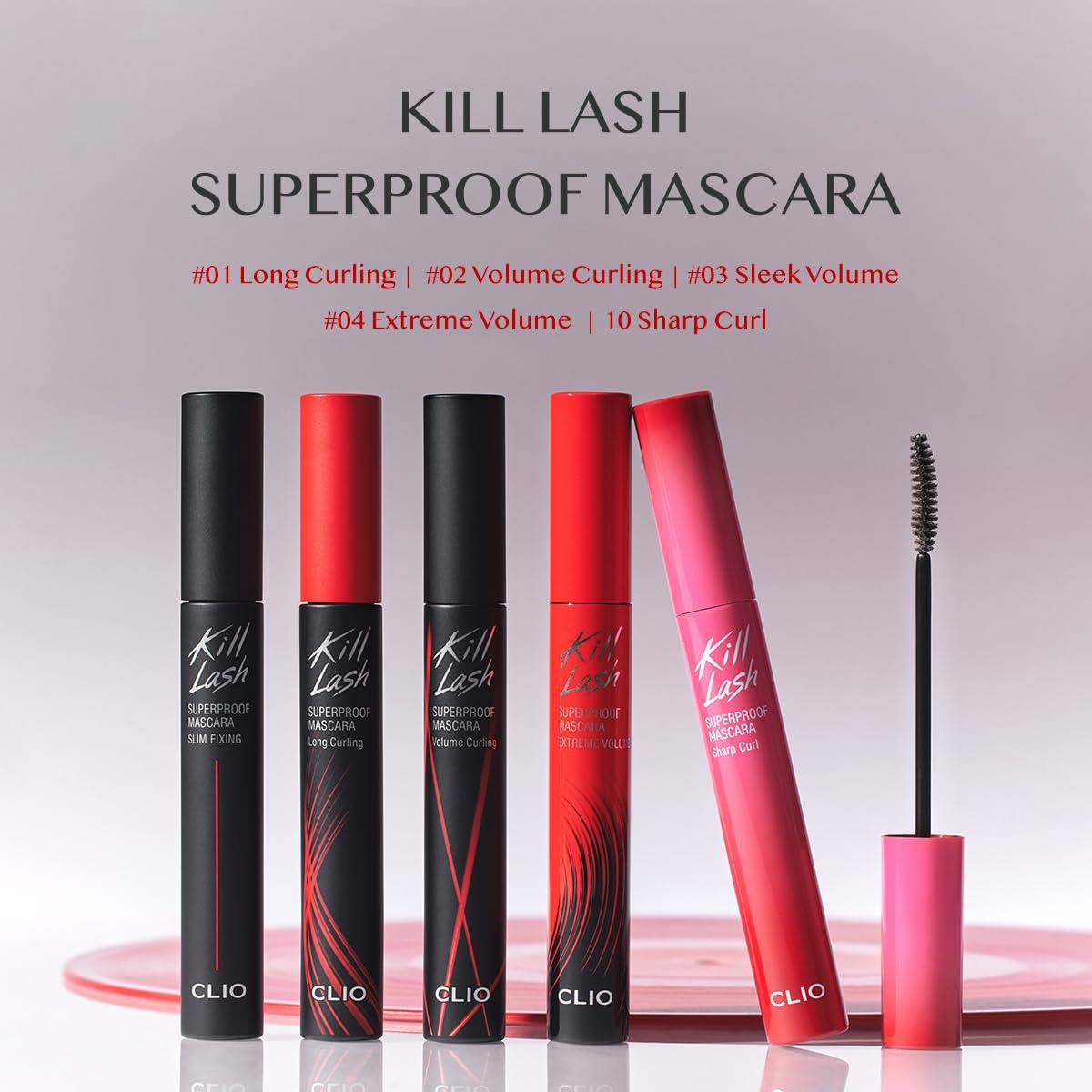 CLIO PROFESSIONAL CLIO Kill Lash Superproof Mascara (04 EXTREME VOLUME BLACK)