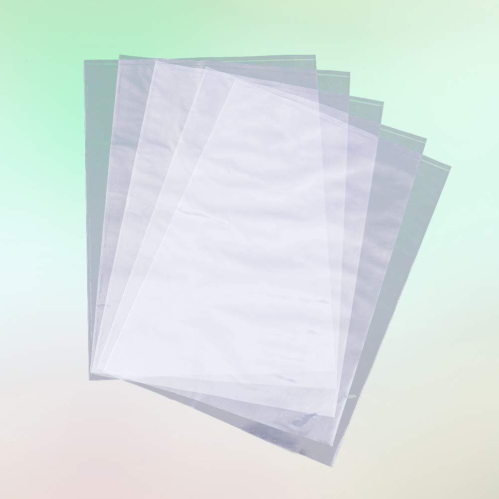 SUPVOX 300pcs Shrink Wrap Bags,Heat Shrink Bag for Soaps Bottles Bath (4 x 6Inch)