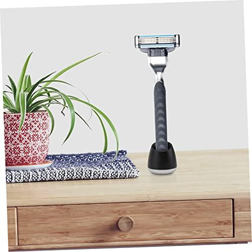 Cabilock Cabilock Shaving Razor Stand Safety Razor Stand Head Shavers for Men Razor Base Face Shaver for Men Body Shavers for Men Shaving Brush Stand Mens Shaver Man Block Desktop