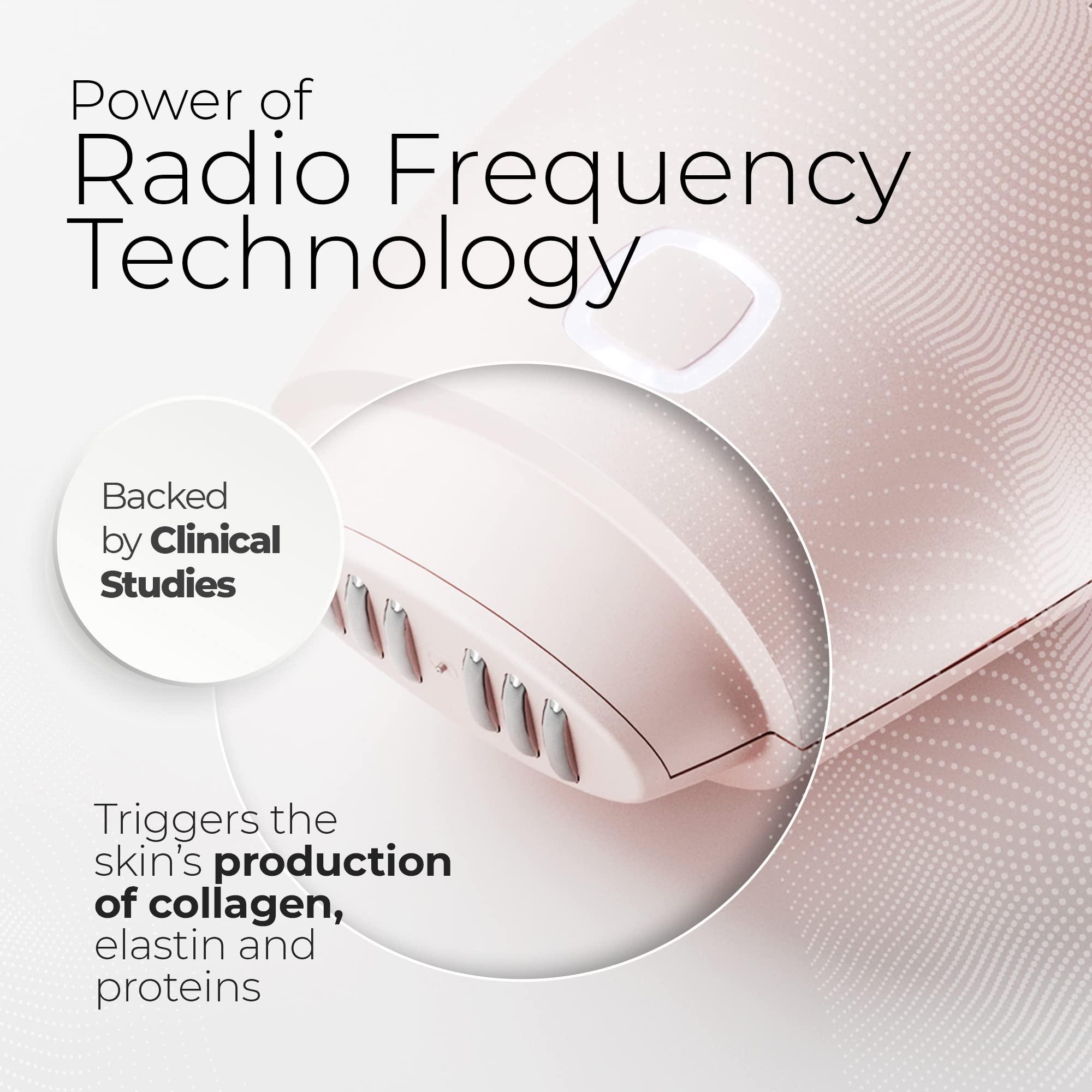 Newa NEWA RF Wrinkle Reduction Device (Wireless) - Skincare Tool for Facial Tightening. Boosts Collagen, Reduces Wrinkles. with 1 Month Gel Supply.