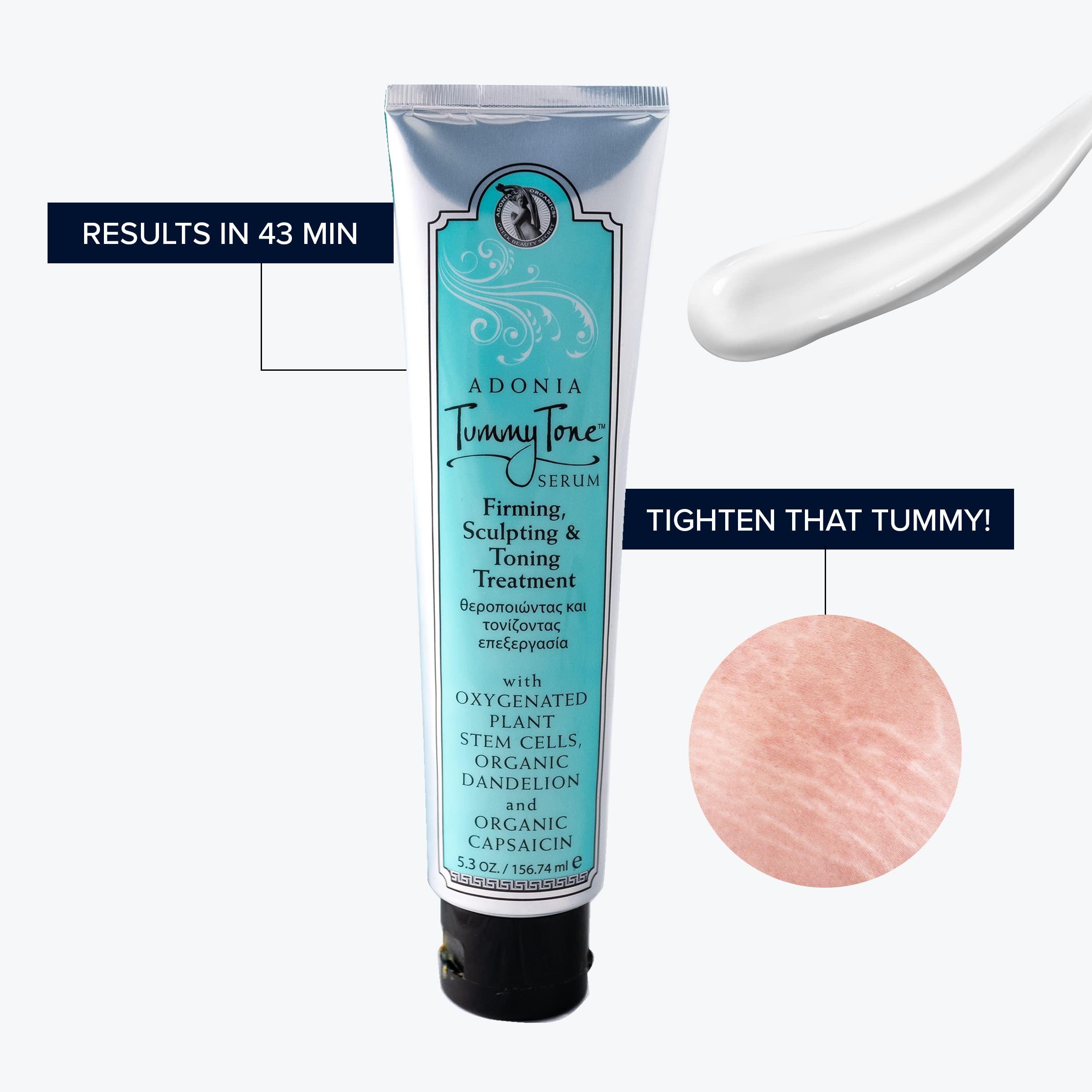 Adonia Organics Adonia Organics Best Organic Tummy Toner - Tighten saggy tummy - Diminish Stretch marks - Reduce Love Handles, Belly Fat, and Excess Skin