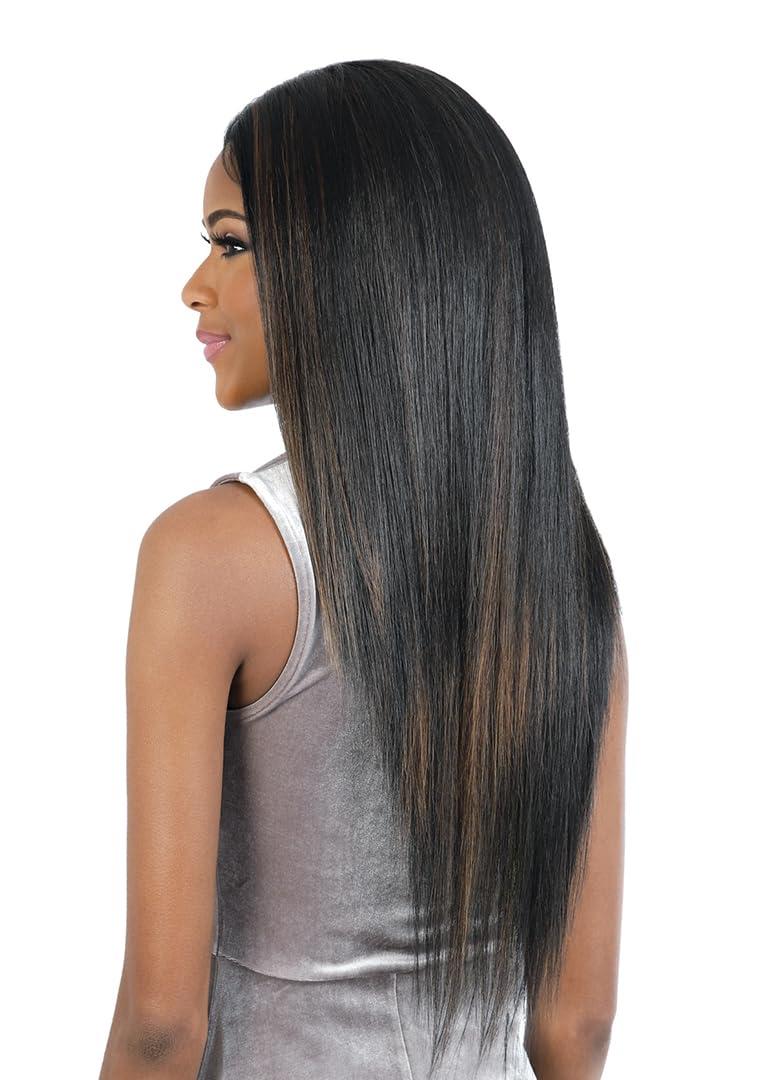Motown Tress Motown Tress Glam Touch Invisible Lace Deep Part Wig with Baby Hair HBL.FREE26 (F1B/30)