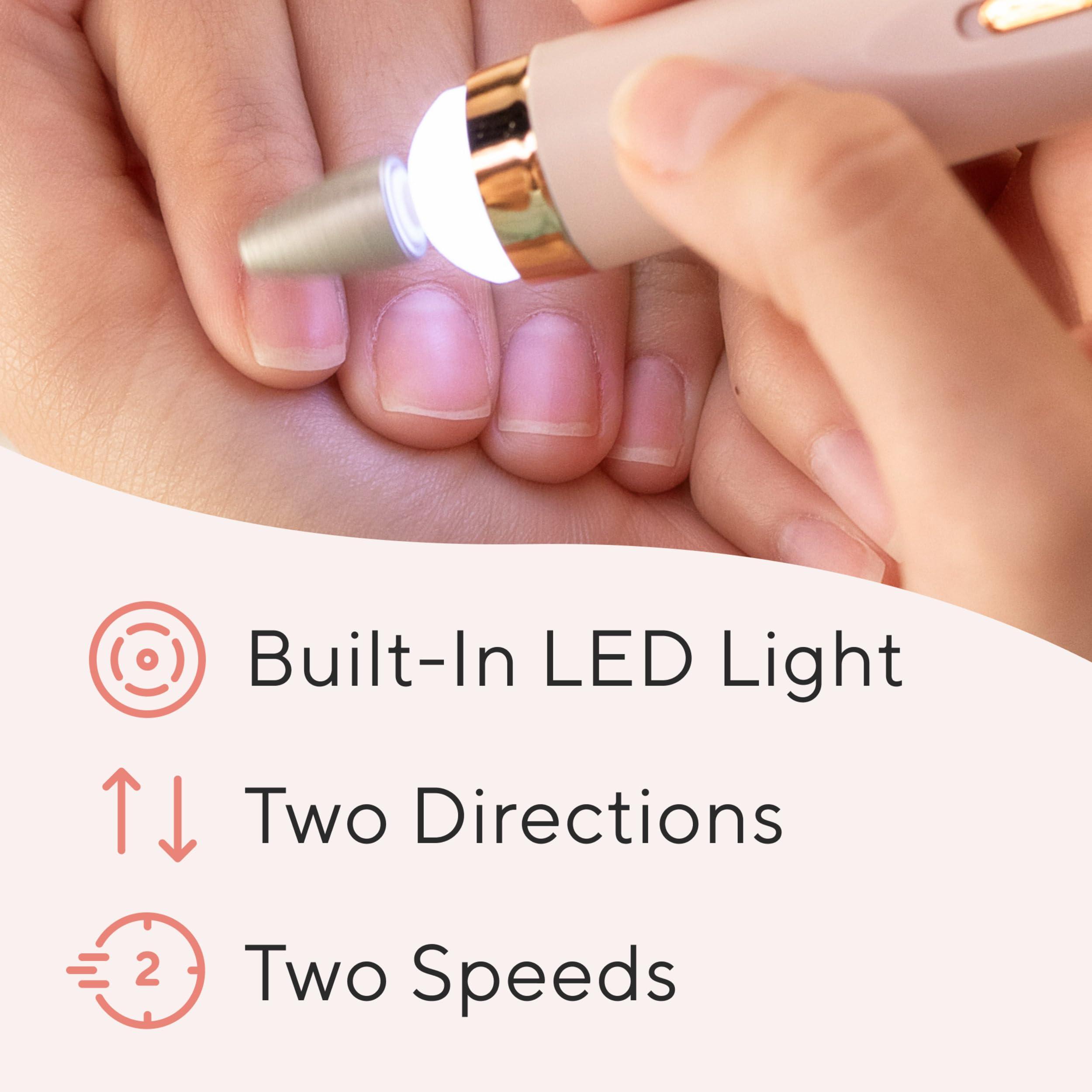 Finishing Touch Finishing Touch Flawless Salon Nails Kit, Electronic Nail File and Full Manicure and Pedicure Tool