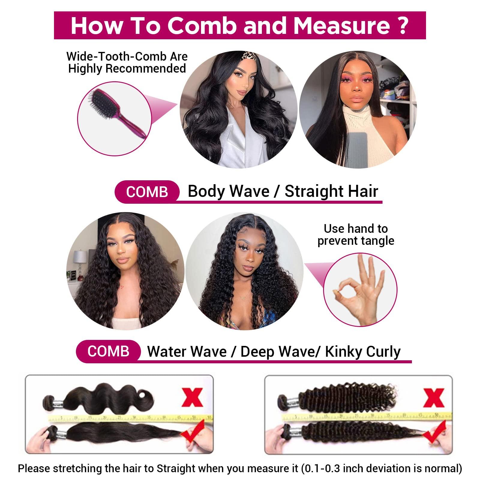 QUEEN VIRGIN REMY Curly Wave Bundles Human Hair Bundles 100% Unprocessed Brazilian Virgin Remy Hair 1 Bundles 20 inch Deep Curly Bundles Hair Extensions Natural Color